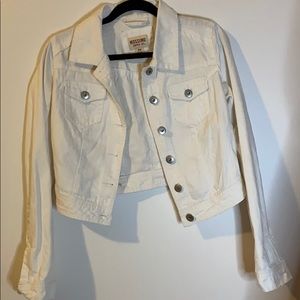 White denim jacket